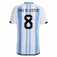 Argentina Alexis Mac Allister 8 VM 2022 Hjemmebanetrøje